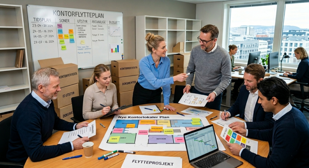 minimere nedetid ved kontorflytting