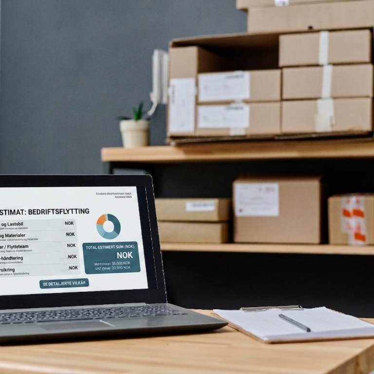 Prisestimat bedriftsflytting Bergen